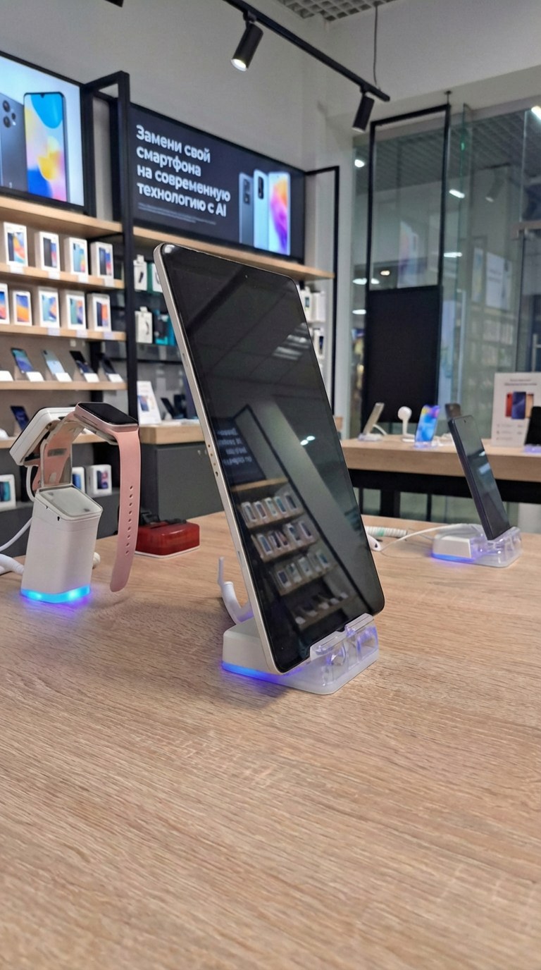 V-Stand с планшетом в магазине